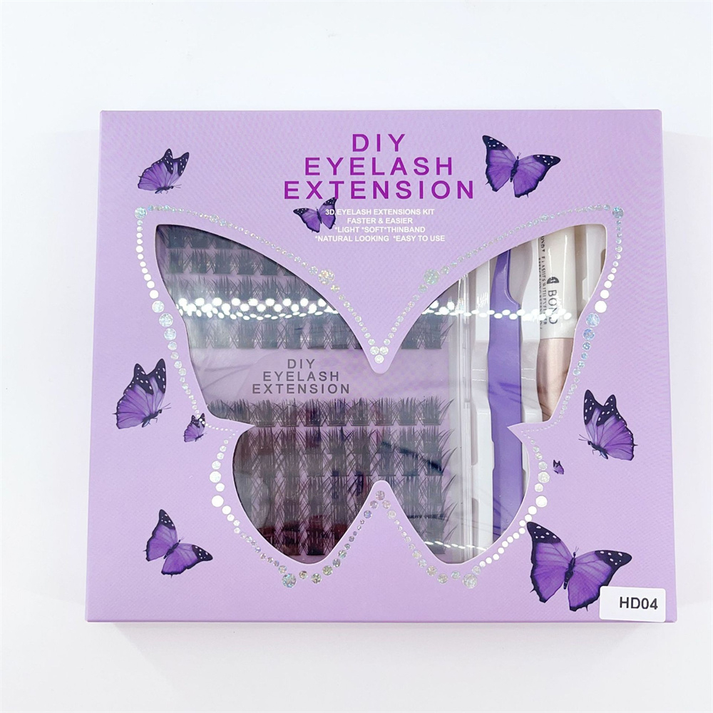 Eyelash Extension Or Extensions - Thick Dense 3D Self-Plugging Segmented Long