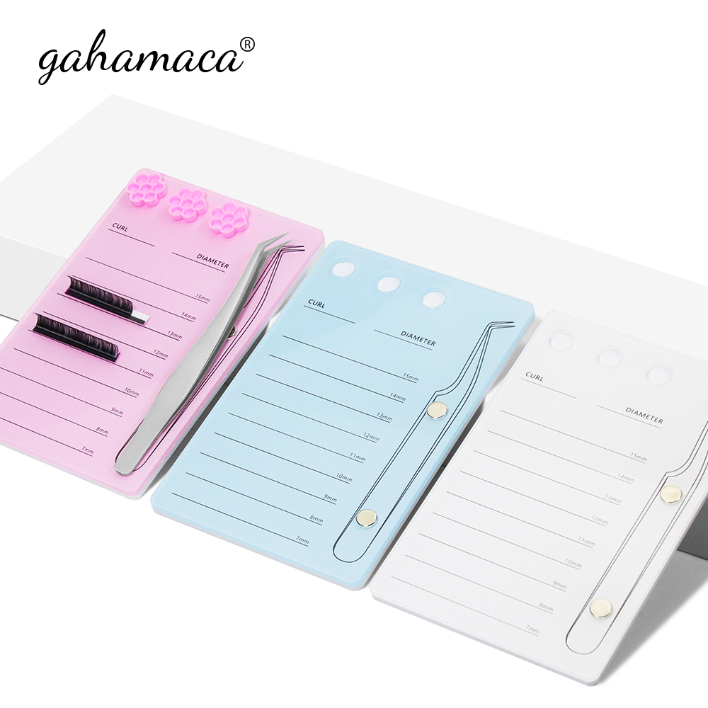 Eyelash Extension Usa - GAHAMACA Acrylic Lashes Holder Pad Individual
