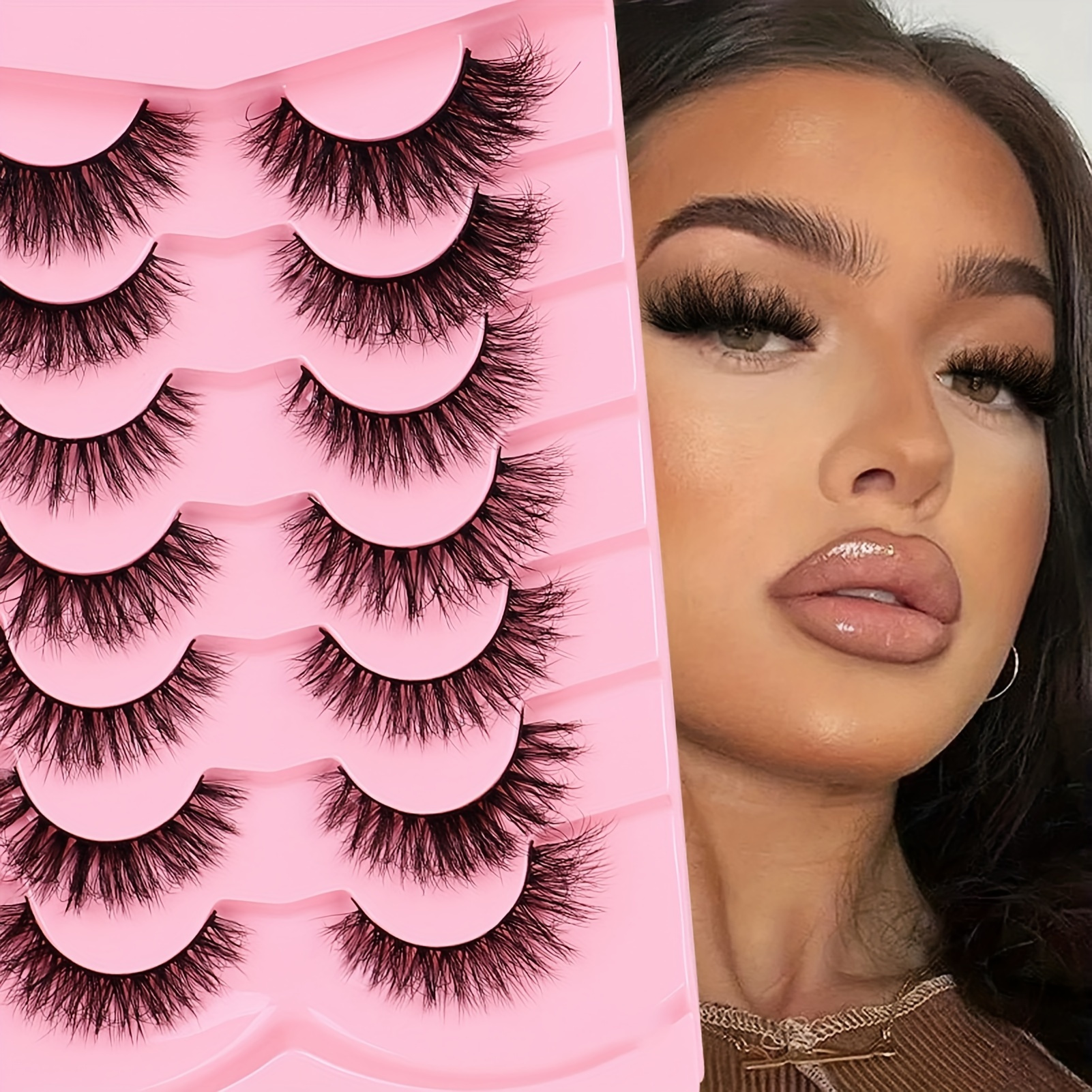 Eyelash Extension Cat Eye Wispy - Mink Lashes Natural Look False Eyelashes