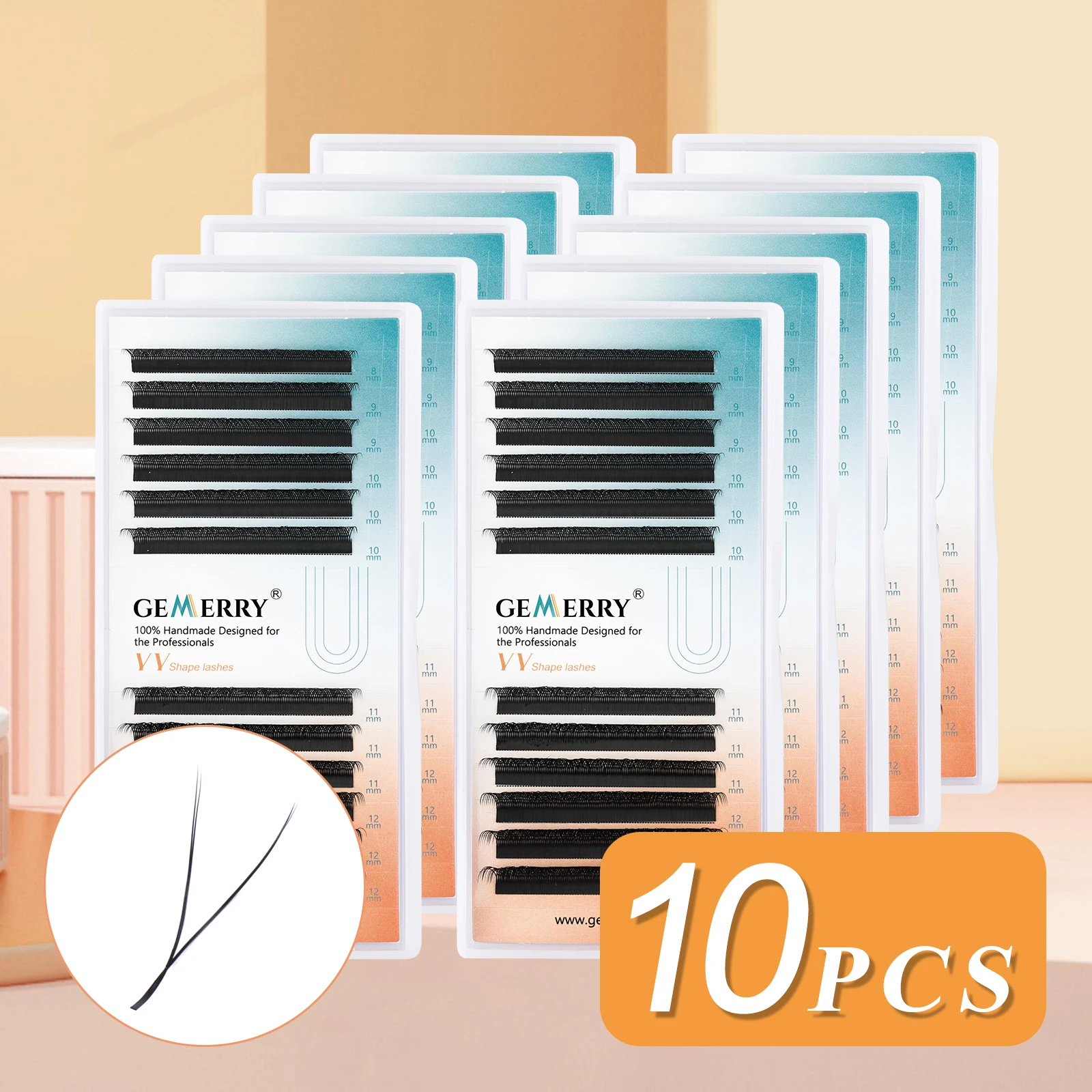 Eyelash Extension Double Volume - GEMEERY 10PCS YY Eyelash Extension Double