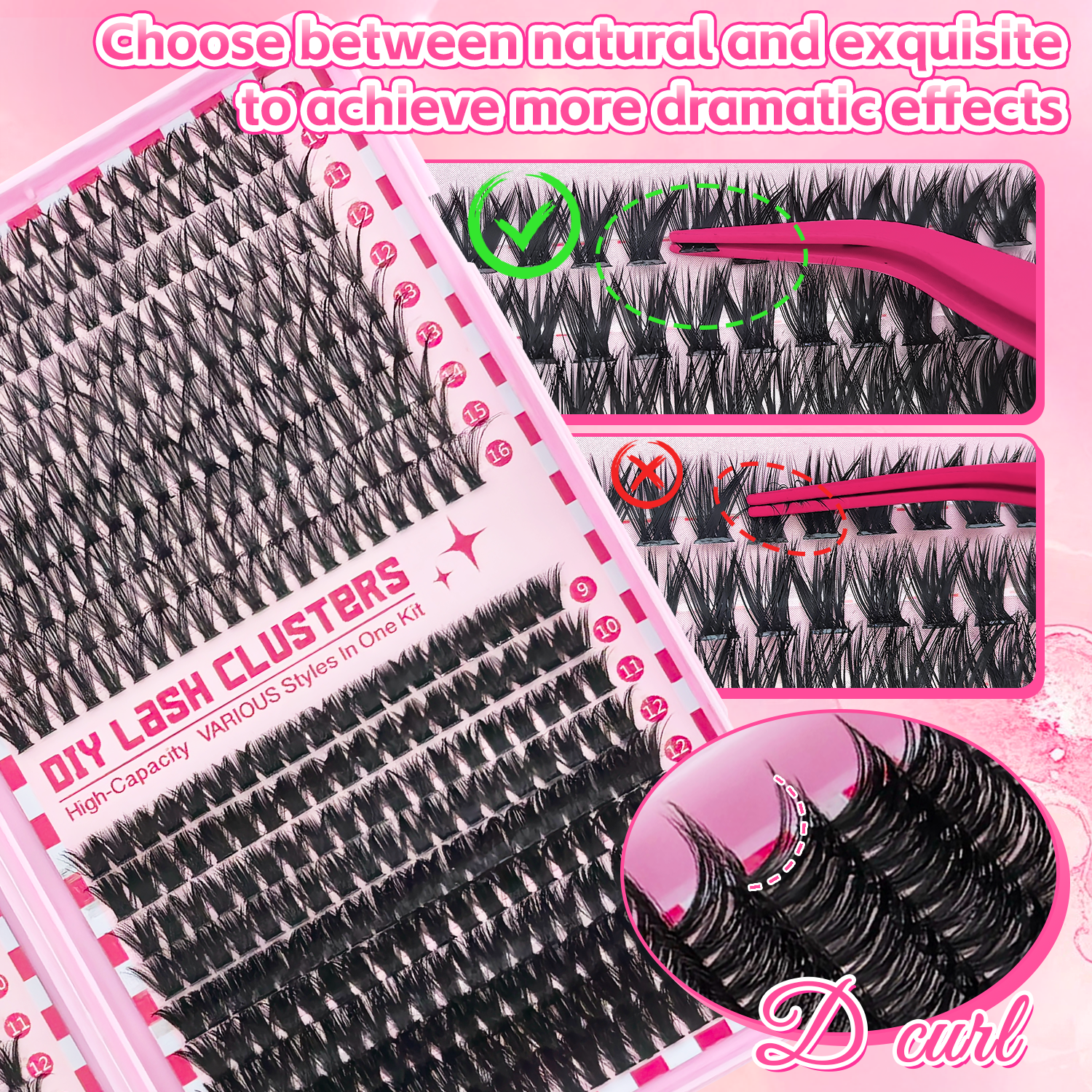 740/800PCS Eyelash Cluster Kit – Eyelash Extension Or Extensions Bewertung und Preis