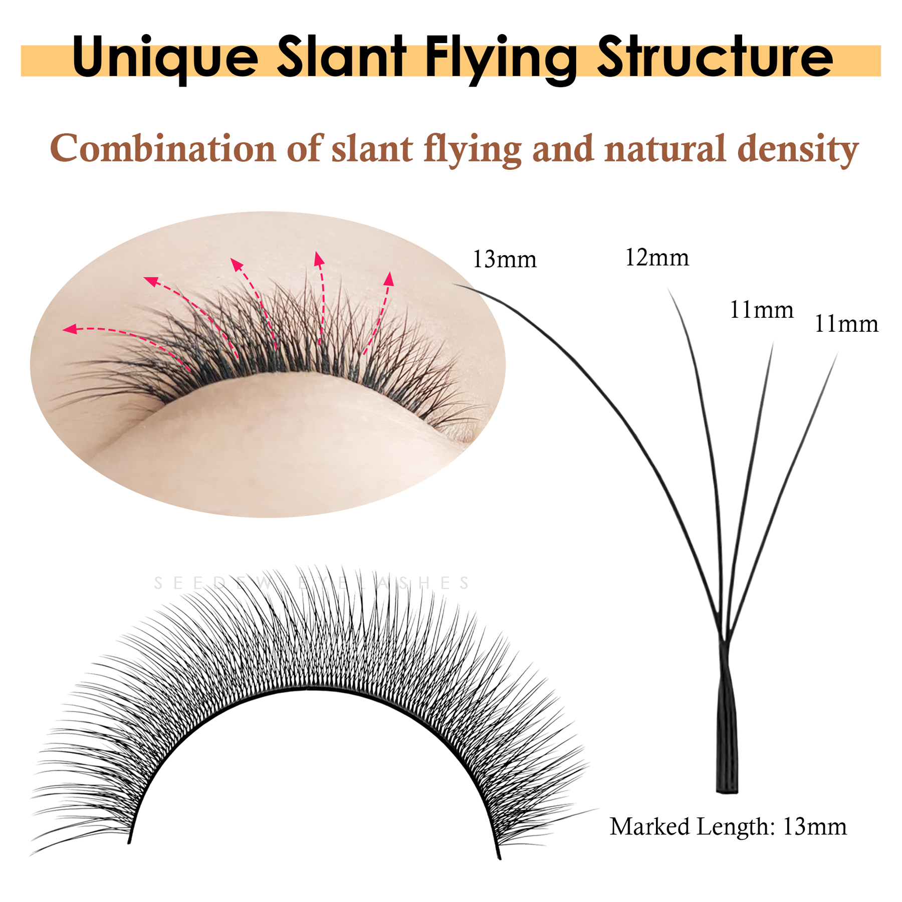 SEEDEW Fox 3D 4D Eyelash Exten – Eyelash Extension Cat Eye Wispy Bewertung und Preis