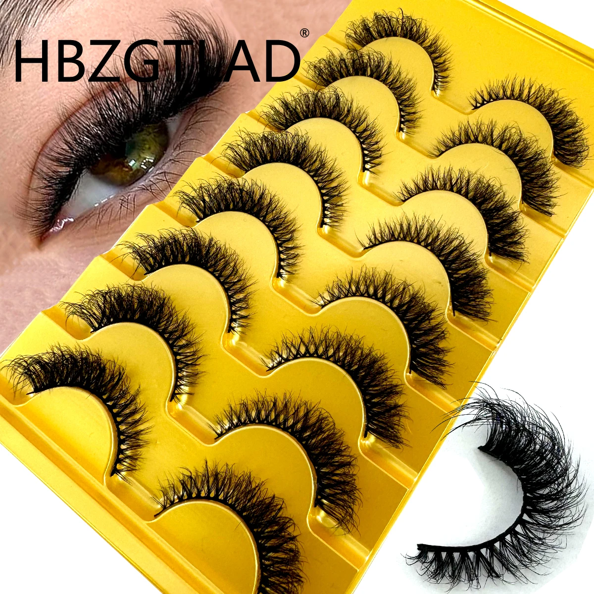 HBZGTLAD New 8 pairs of cat ey – Eyelash Extension Cat Eye Wispy Bewertung und Preis