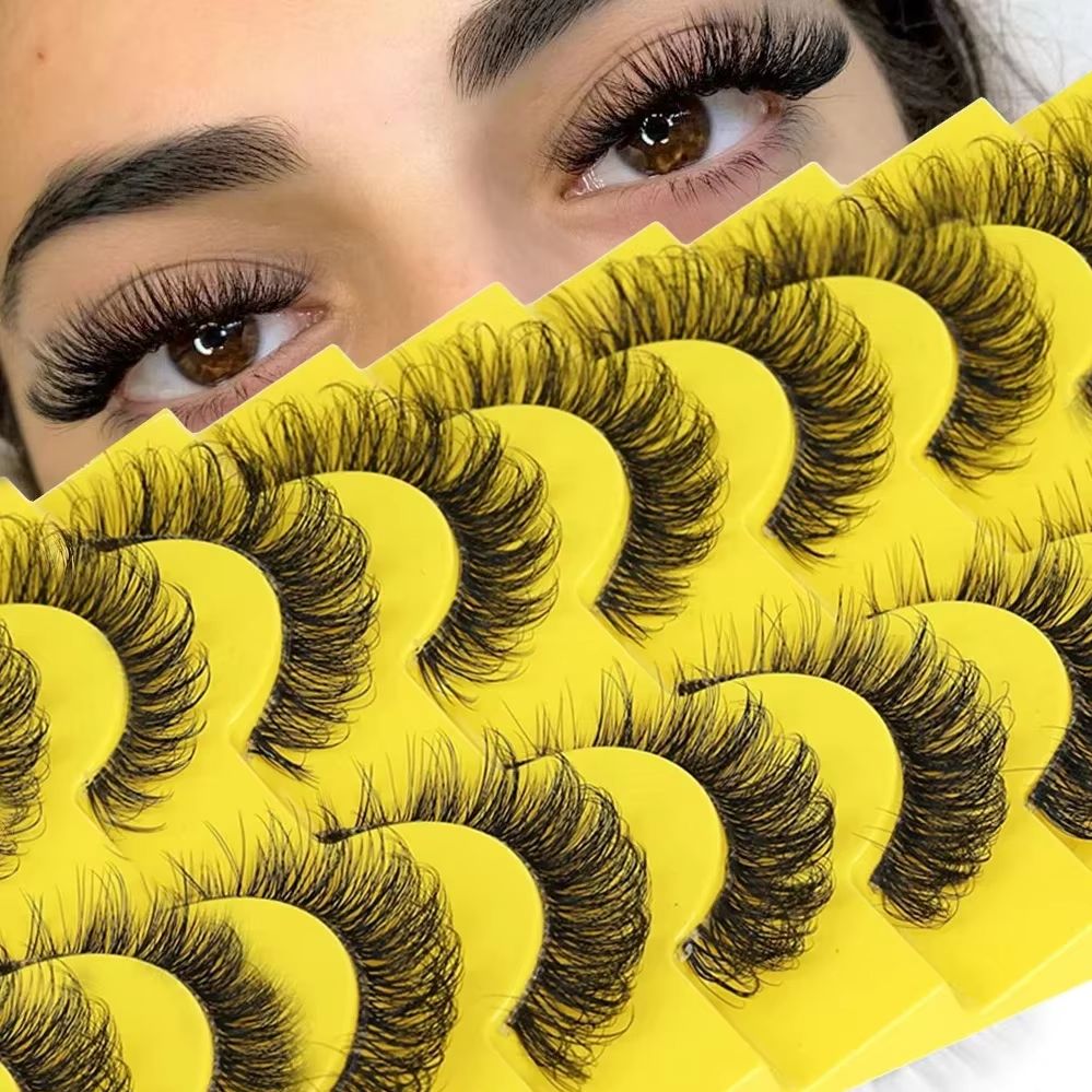 10 Pairs 6D Super Fluffy Faux  – Eyelash Extension Cat Eye Wispy Bewertung und Preis