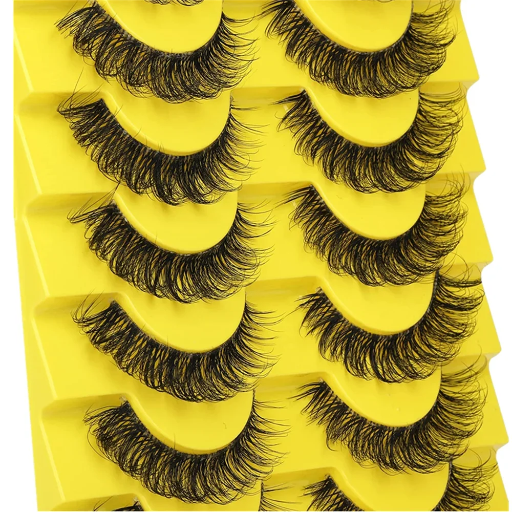 10 Pairs 6D Super Fluffy Faux  – Eyelash Extension Cat Eye Wispy Bewertung und Preis
