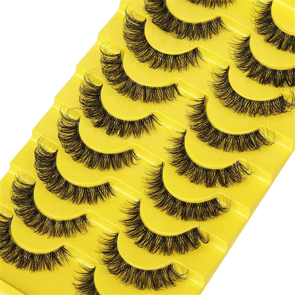 10 Pairs 6D Super Fluffy Faux  – Eyelash Extension Cat Eye Wispy Bewertung und Preis