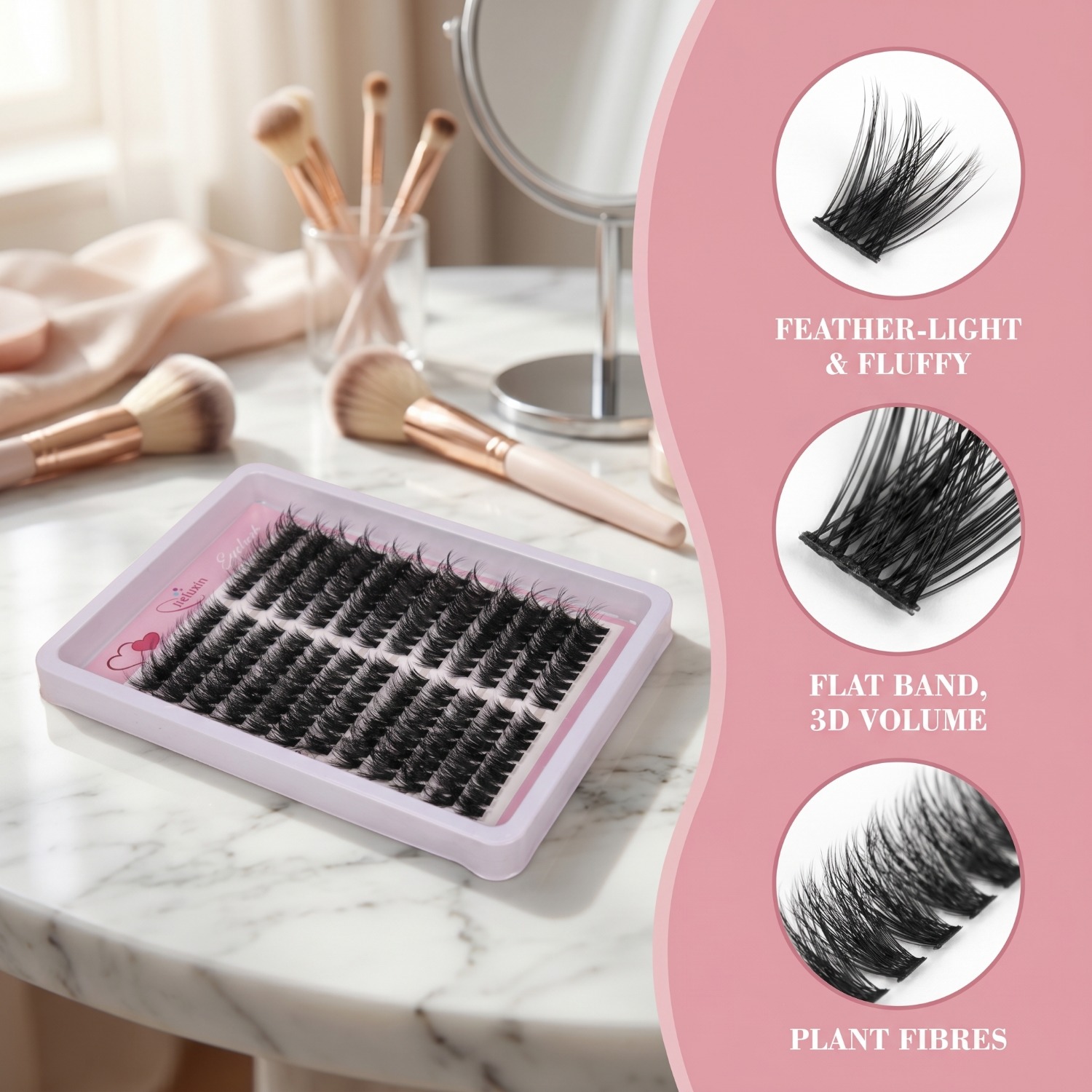 Fluffy Volume Cluster Lashes C – Eyelash Extension Cat Eye Wispy Bewertung und Preis