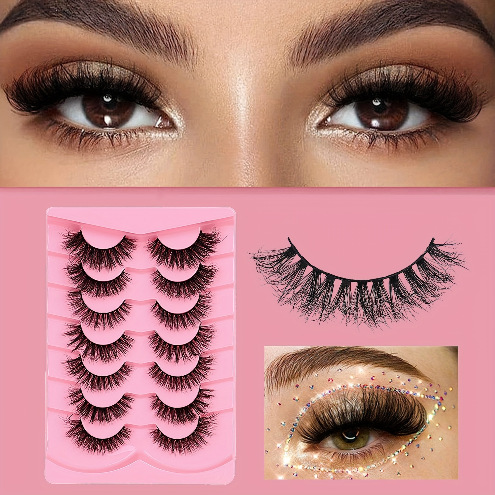 Mink Lashes Natural Look False – Eyelash Extension Cat Eye Wispy Bewertung und Preis