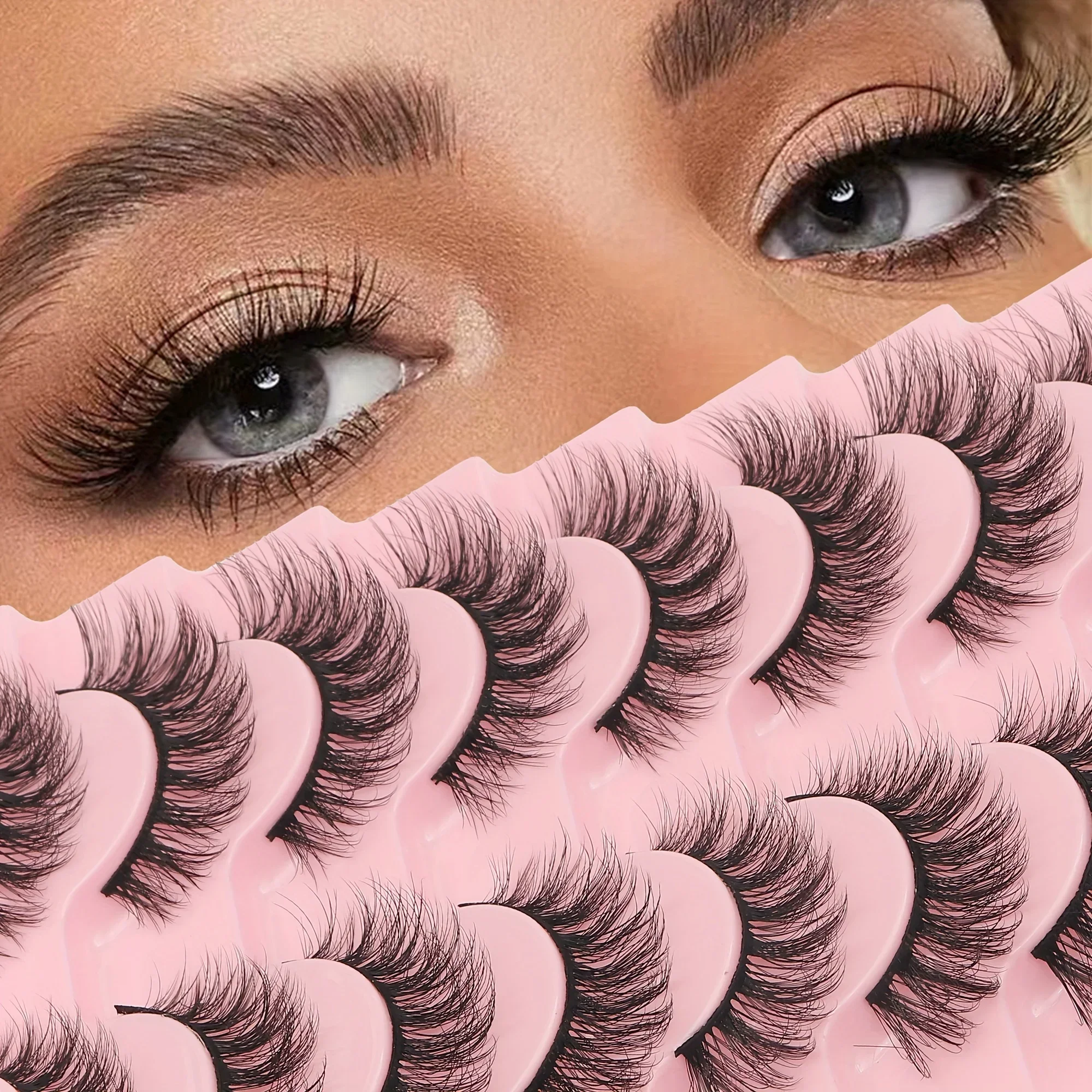 Natural Wispy Fluffy False Eye – Eyelash Extension Cat Eye Wispy Bewertung und Preis