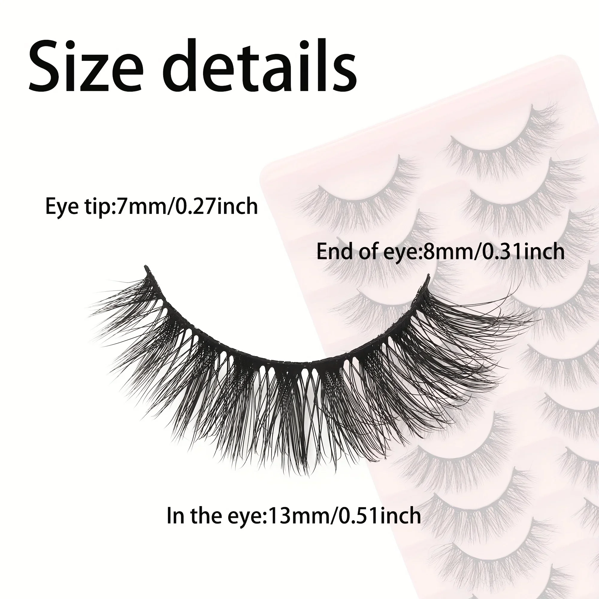 Natural Wispy Fluffy False Eye – Eyelash Extension Cat Eye Wispy Bewertung und Preis