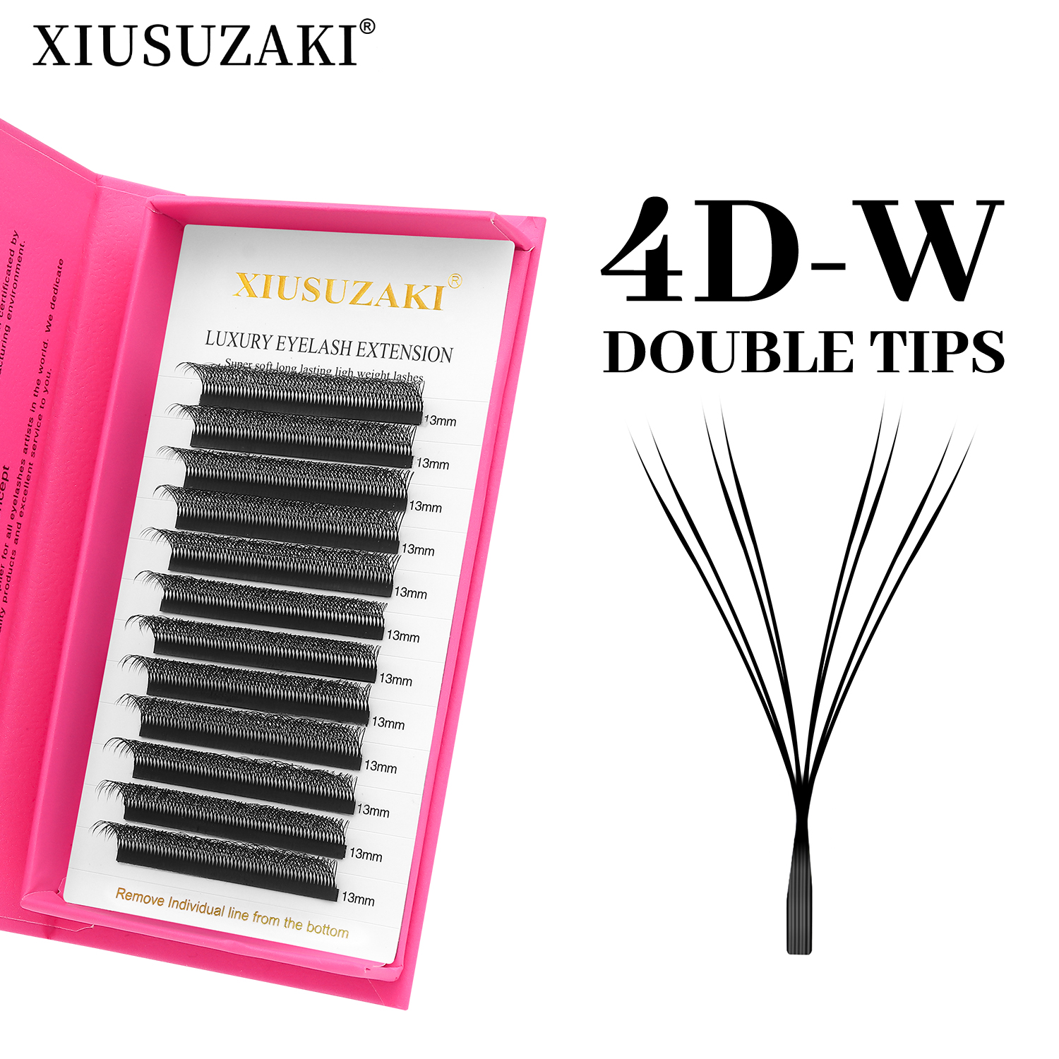 XIUSUZAKI Double 4D Tips W Sha – Eyelash Extension Double Volume Bewertung und Preis