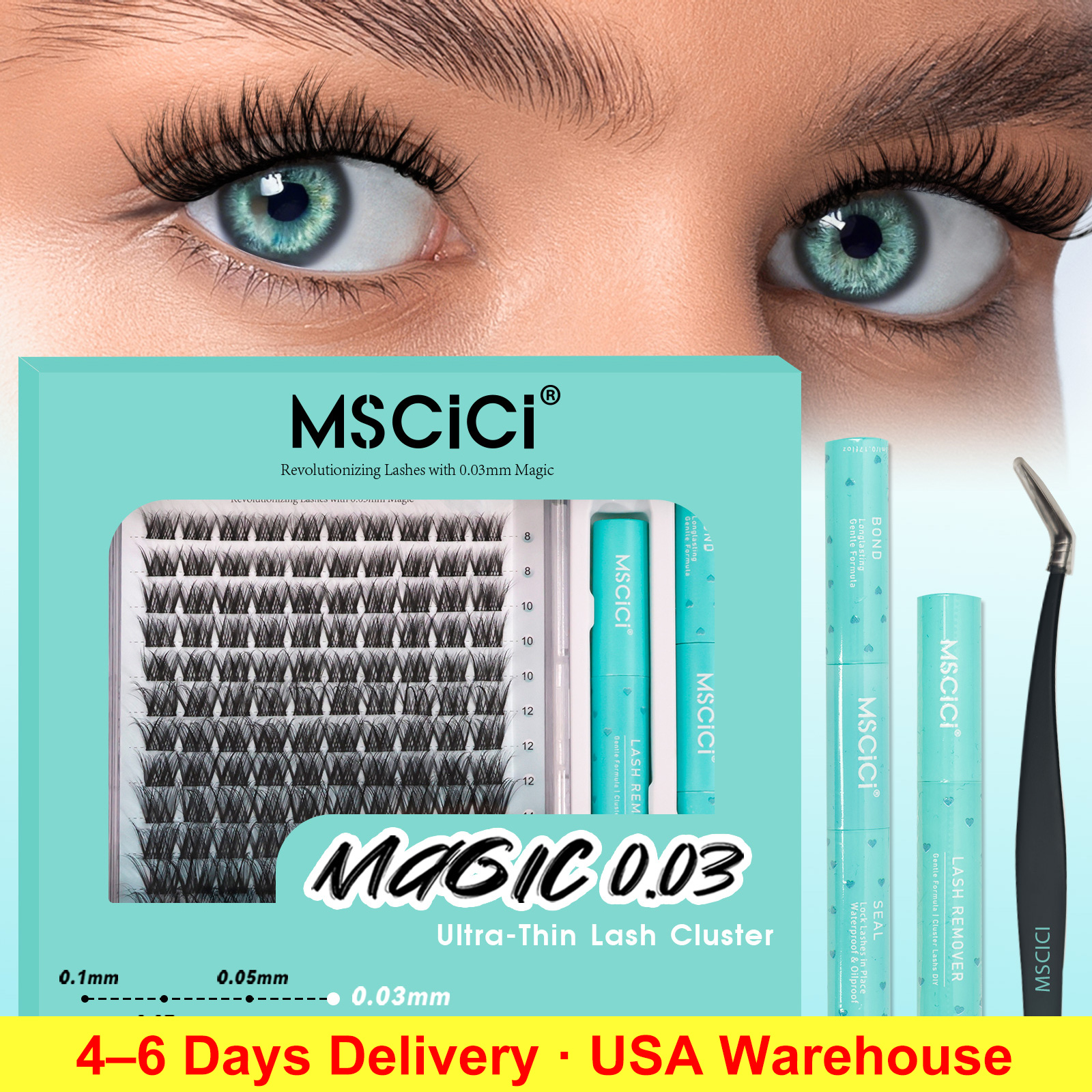 Mscici Thinnest 0.03mm Natural – Eyelash Extension Glue For Sensitive Eyes Bewertung und Preis