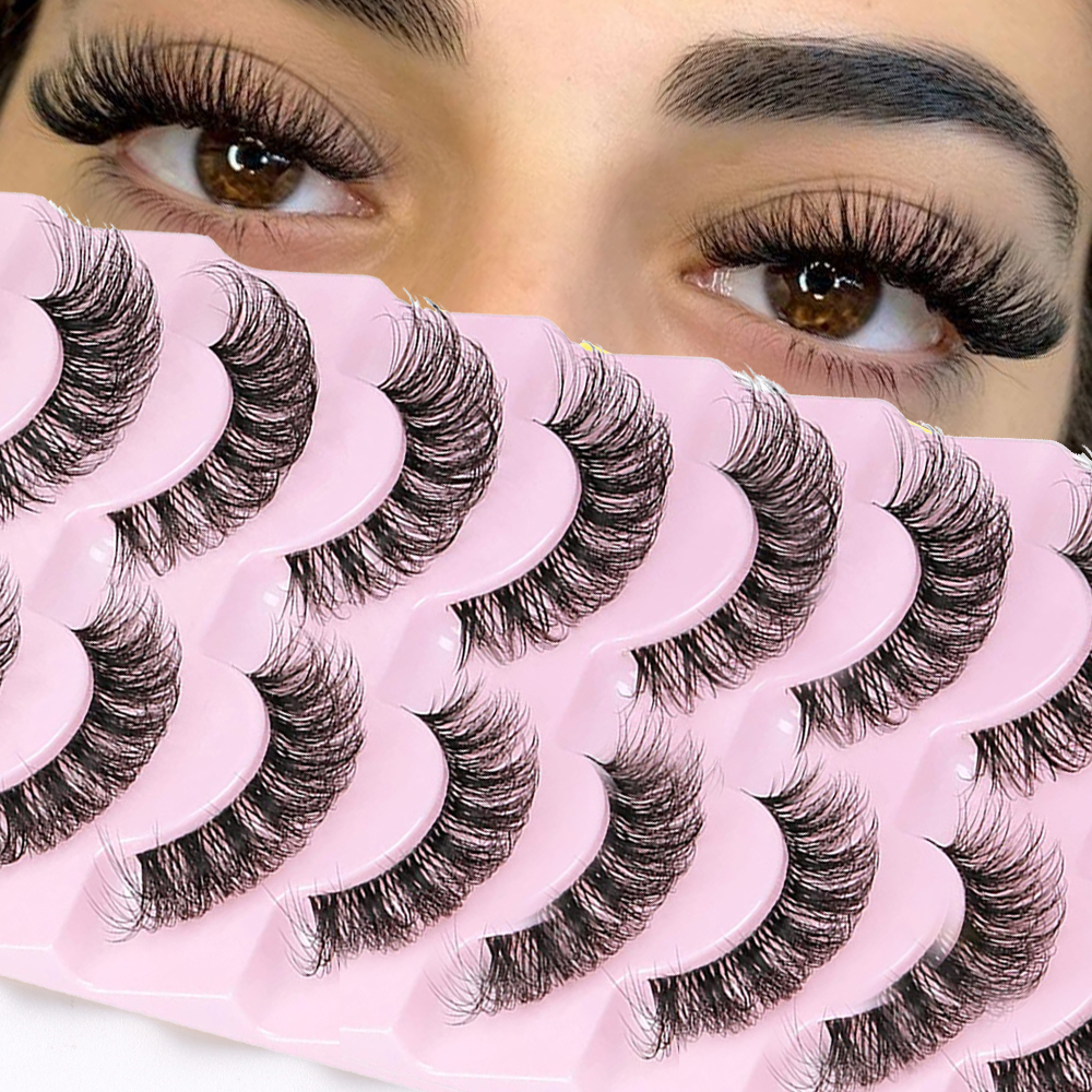 10 Pairs False Eyelashes 6D Su – Eyelash Extension Cat Eye Wispy Bewertung und Preis