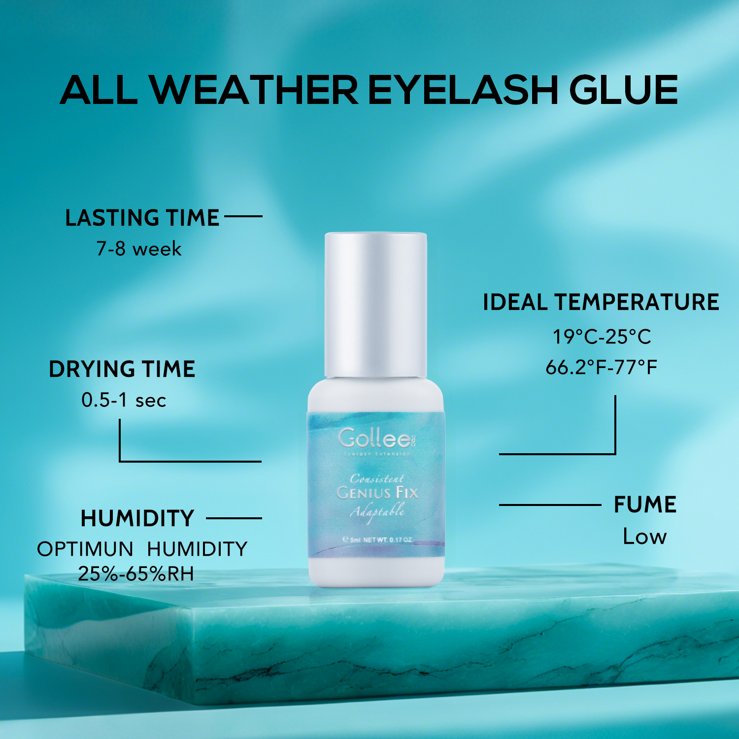 Gollee 0.5s Global Adaptabilit – Eyelash Extension Glue For Sensitive Eyes Bewertung und Preis