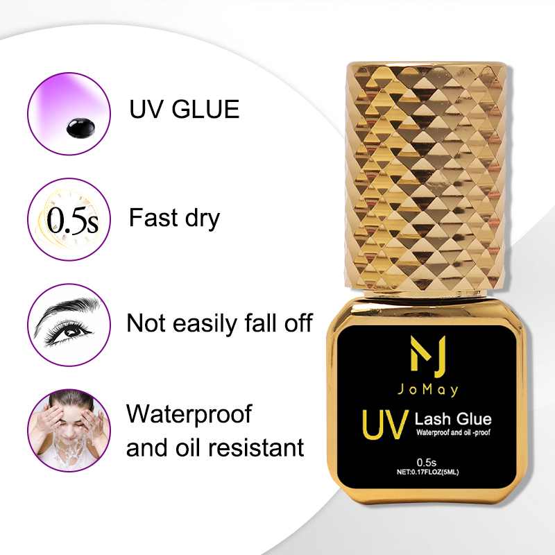 JOMAY Black UV Lash Glue 0.5S  – Eyelash Extension Glue For Sensitive Eyes Bewertung und Preis