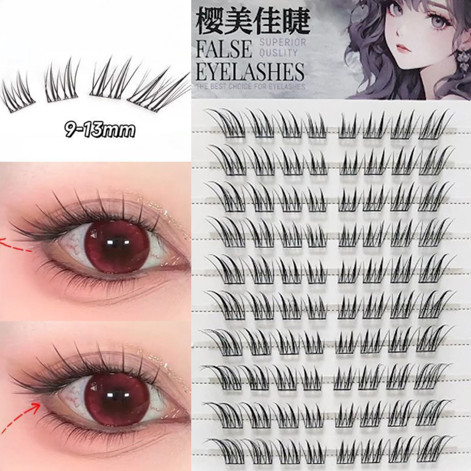 6/10/20 Rows Foxes False Eyela – Eyelash Extension Uv Glue Bewertung und Preis