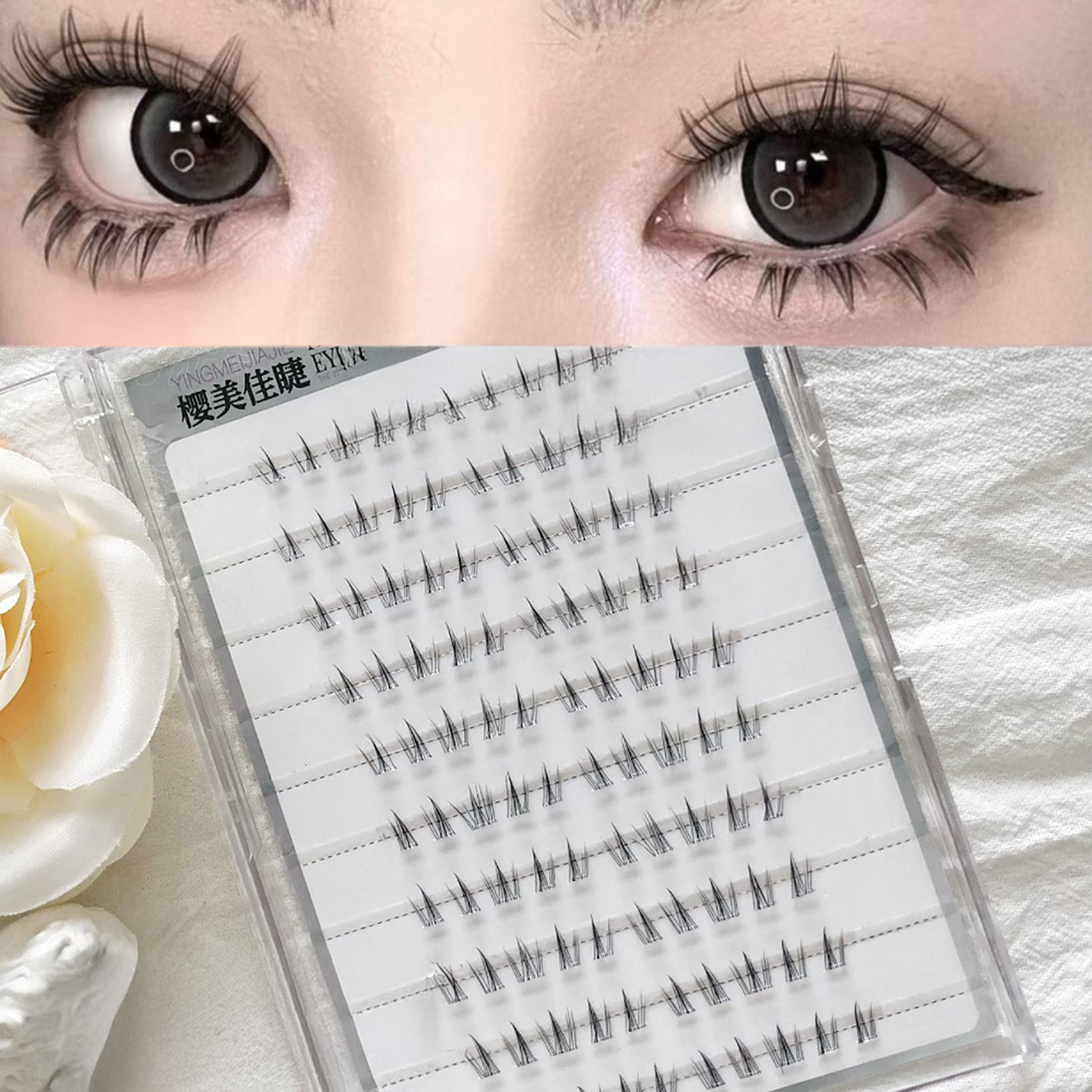 6/10/20 Rows No Glue Sunflower – Eyelash Extension Uv Glue Bewertung und Preis