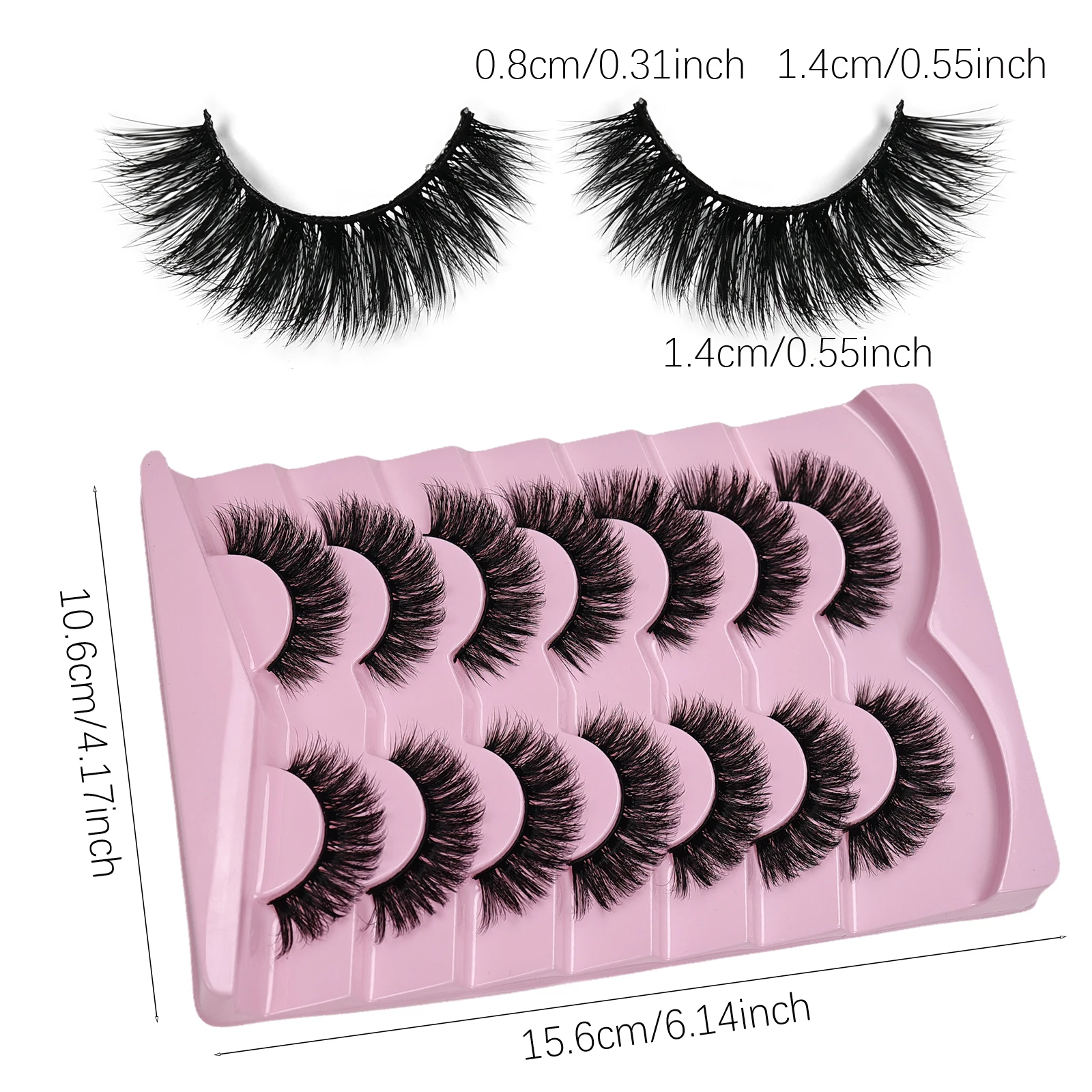 7 Pairs Cat Eye Lashes Volume  – Eyelash Extension Cat Eye Wispy Bewertung und Preis
