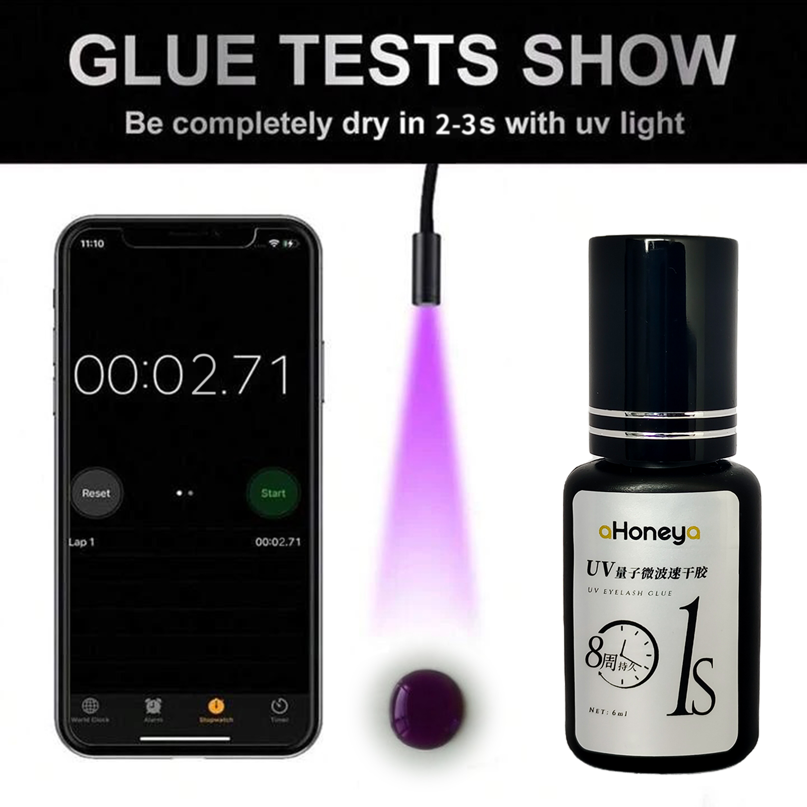 Salon UV Eyelash Grafting Glue – Eyelash Extension Uv Glue Bewertung und Preis