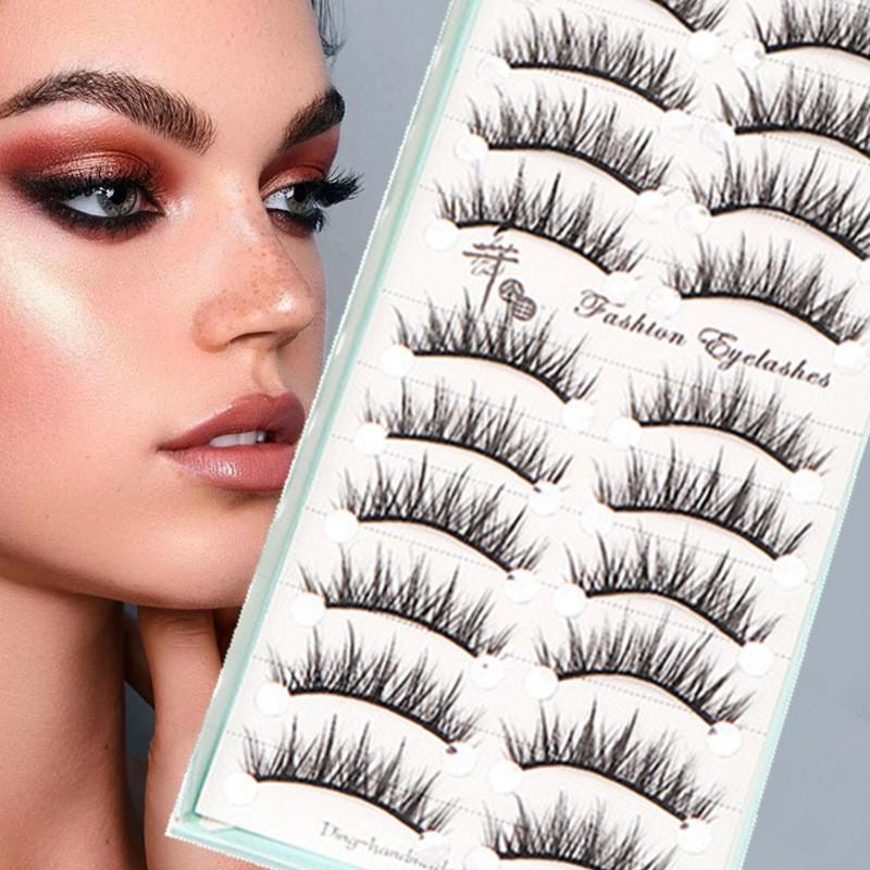 10 Pairs Natural Long Wispy Ca – Eyelash Extension Cat Eye Wispy Bewertung und Preis