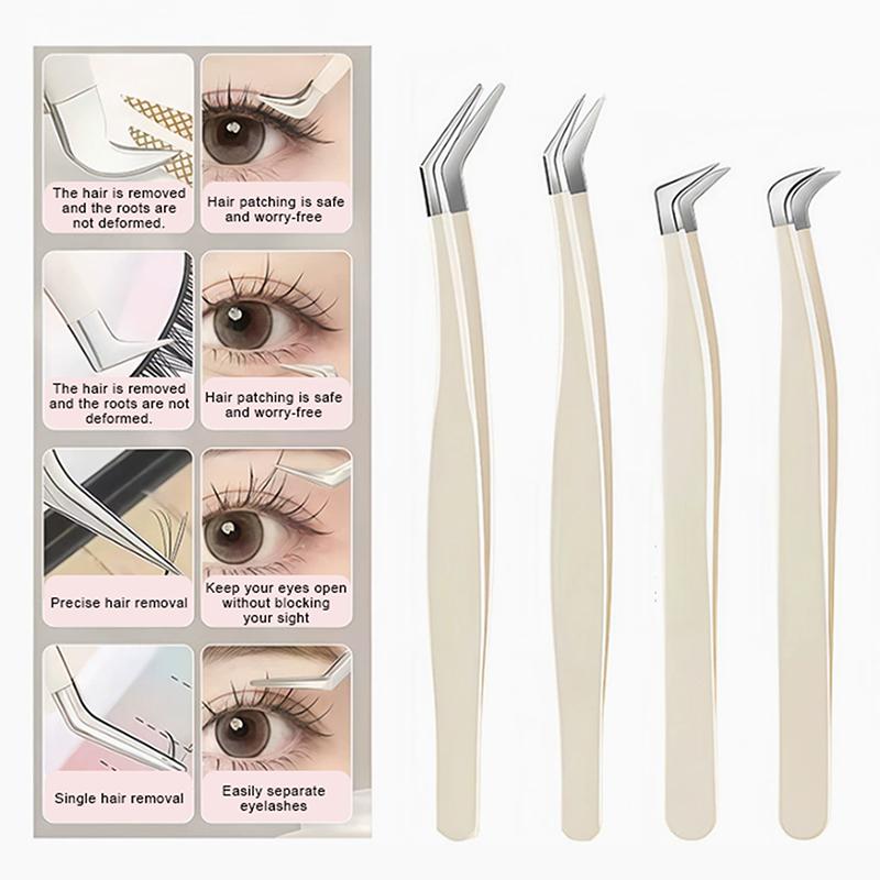 ●False Eyelash Tweezers With S – Eyelash Extension Salon Bewertung und Preis