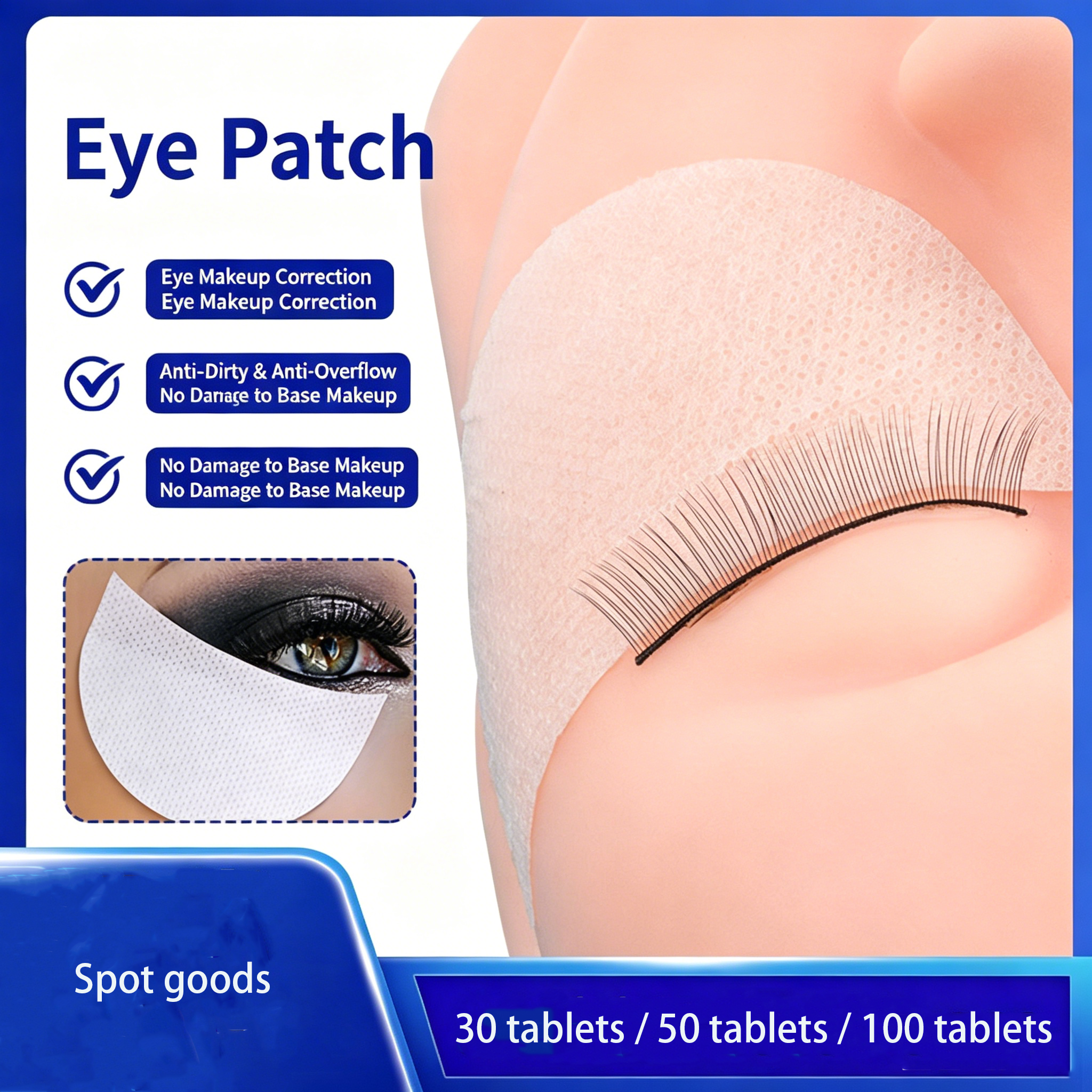 30/50/100PCS Eyeshadow Eyeline – Eyelash Extension Eyeliner Bewertung und Preis