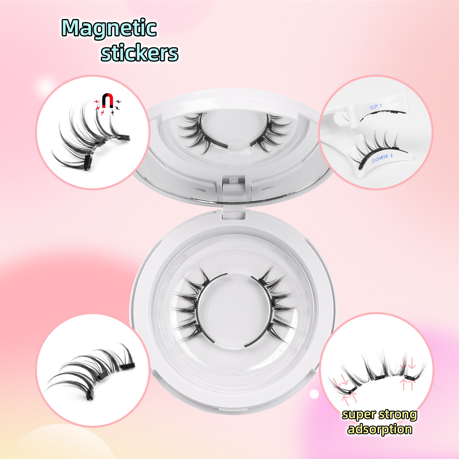2 Pairs of Magnetic Eyelashes, – Eyelash Extension Glue For Sensitive Eyes Bewertung und Preis