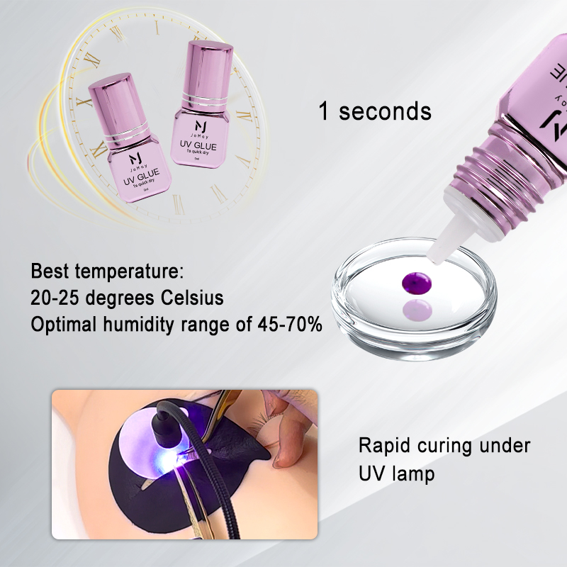 JOMAY 3 Bottles Fast Drying UV – Eyelash Extension Glue For Sensitive Eyes Bewertung und Preis